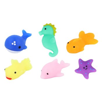 Squishy Meriel&auml;imet Onnenpy&ouml;r&auml;&auml;n - Display-laatikossa (96 kpl)
