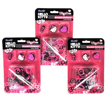 Hello Kitty DIY-Rannekorusetti Kuminauhoilla ja Riipuksilla (12 kpl)