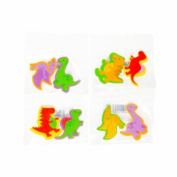 2 kpl DINO-pyyhekumisetti telineess&auml; (36 kpl)