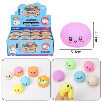 RAGE - Squishy Bun Dumplings PIENI (5.3x5.3x4.1 cm) - Viral 2026 Fidget Toy (24 kpl)