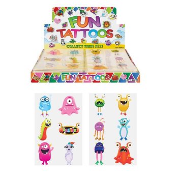 Fun Tattoos – Malli: Hirviöt (96 kpl)