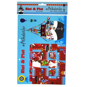 Sinterklaas & Piet -l&auml;ht&ouml;laskentakalenteri - Malli 2 (9 kpl)