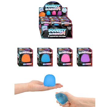 SQUEEZE GUM DROP - SOKERIT&Auml;YTTEELL&Auml; - DISPLAY-PAKKAUKSESSA (12 kpl)