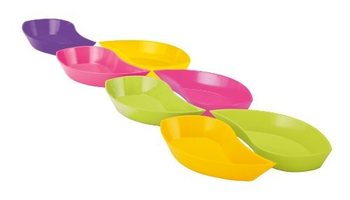 Zak! Designs Flora Lehti Snack-kulhosetti, 7-osainen (1 setti)