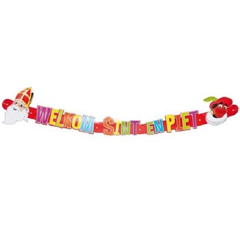 Tervetuloa Sint & Piet -viirinauha 124 cm (12 kpl)