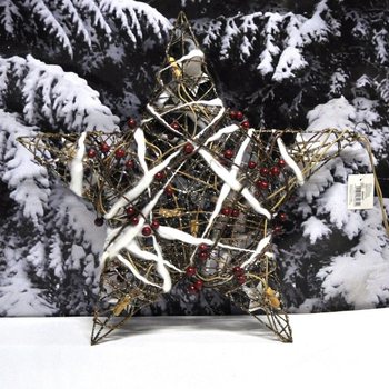 SUURI VALAISEVA JOULUT&Auml;HTI KORISTE 45 CM (2 kpl)