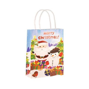 Lahjapussit MERRY CHRISTMAS 14x21x7 cm (24 kpl)
