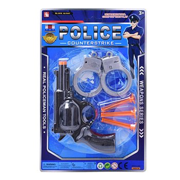 Poliisi-leikkisetti kortilla - 2 eri mallia (6 kpl)