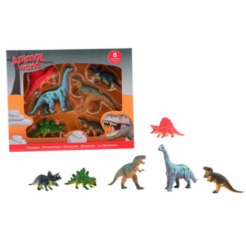 ANIMAL WORLD - Dinosaurus-leikkisetti (6 hahmoa)
