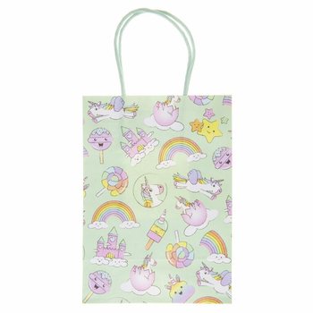 Yksisarvinen Paperiset Lahjapussit - 12 kpl (16x9x22 cm)