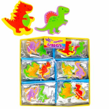 2 kpl DINO-pyyhekumisetti telineessä (36 kpl)
