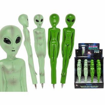 Alien 3D -kuulakärkikynät telineessä (12 kpl) - MEGAHALPA