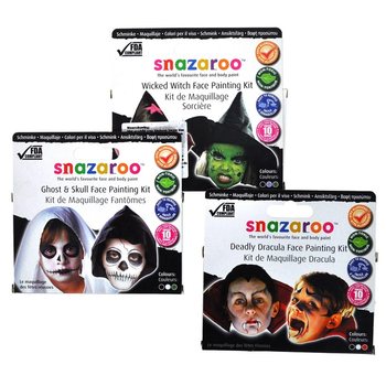 SNAZAROO - Lajitelma Kasvomaalaussettejä (2 kpl)