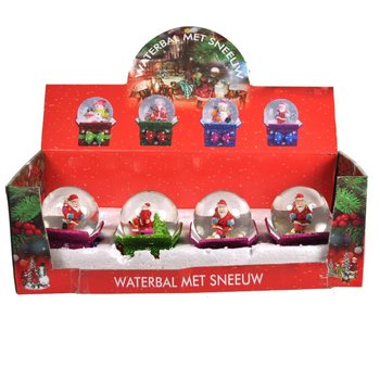 JOULU-LUMIPALLO DISPLAY-PAKKAUKSESSA (8 kpl)