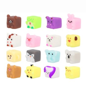 Yll&auml;tyslaatikon Squishy - Cube Animals - Esittelytelineess&auml; (96 kpl)