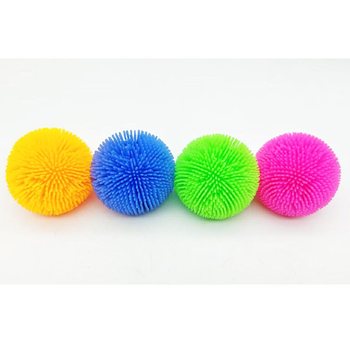 PUFFER-PALLO LAHJAPAKKAUKSESSA - 6CM - LAATIKOSSA JA MYYNTITELINEESS&Auml; (24 kpl)