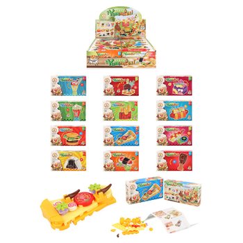 Pikaruoka-rakennuspalikat - Mix Pikaruoka-rakennussarjat Myyntitelineess&auml; (12 kpl)
