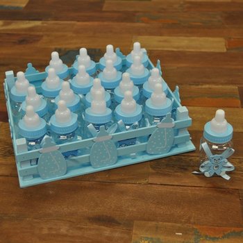 Koristekori ja 20 Mini-Tuttipulloa - Sininen