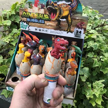 3D Dinosauria Saippuakuplasauvat (24 kpl telineess&auml;)