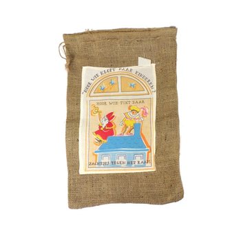 Keskikokoinen Juuttis&auml;kki Sinterklaas / Joulupukki (2 kpl)