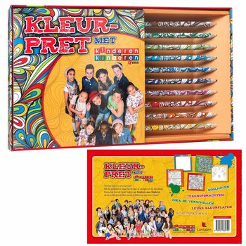 KINDEREN VOOR KINDEREN - Piirustus- ja värityssetti (6 kpl)