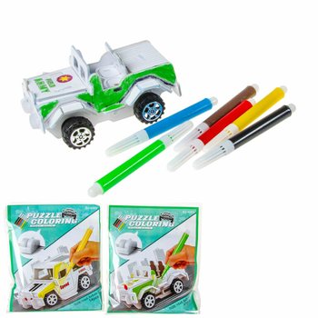 3D-palapeli Rakenna ja väritä oma auto (12 kpl)
