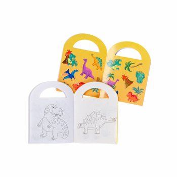 Dinosaurus-v&auml;rityskirjat tarroilla (48 kpl)