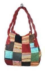 B-FAIR Patchwork-laukku Pieni Punainen
