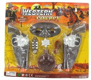 WESTERN COWBOY -LEIKKISETTI (6 kpl)