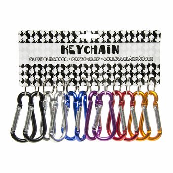 Värilliset Karabiini-avaimenperät (48 kpl)
