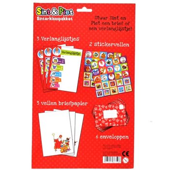 14-osainen Sinterklaas / Joulupukki Toivelistasetti (12 kpl pakkaus)
