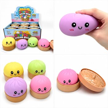 RAGE - Iso Dumpling Squishy-nyssykk&auml; (8,5 x 8,5 x 4,8 cm) - Viral 2026 Fidget Toy (12 kpl)