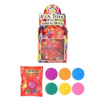 Bouncing Putty -Hyppymassa Jakopusseissa Myyntitelineessä (60 kpl)