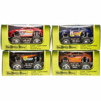Poliisi Monster Truck -setti (12 kpl)