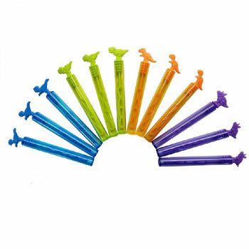Värikkäät dinosaurus-saippuakuplatikut (12 kpl)