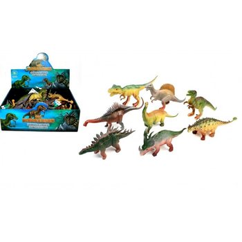DINOSAURUS-LAJITELMA, N. 17 CM KORKEA DISPLAY-LAATIKOSSA (16 kpl)