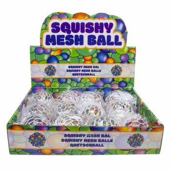 SQUISHY-VERKKOPALLOT DISPLAY-PAKKAUKSESSA (12 kpl)