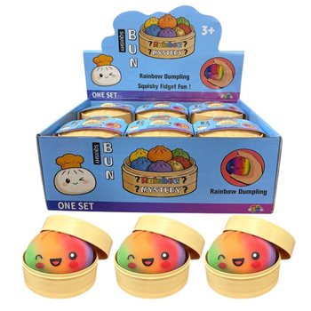 RAGE - RAINBOW Squishy Bun Dumplings ISO (8.5 x 8.5 x 4.8 Cm) - Viral 2026 Fidget Toy (12 kpl)