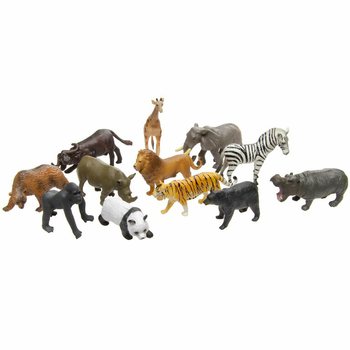 ANIMAL WORLD - VILLIEL&Auml;IN-LEIKKIHAHMOLAJITELMA (12 kpl)