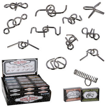 METALLISET ÄLYPELIT DISPLAY-LAATIKOSSA (48 kpl)