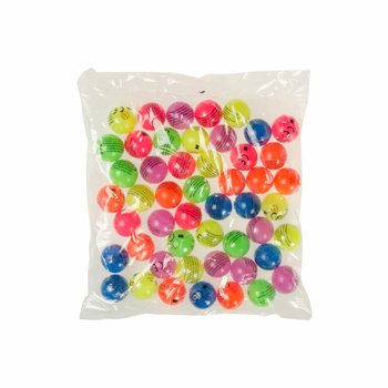 MIX POMPPUPALLOT NEONV&Auml;RIT &Oslash; 3,2 cm (50 kpl)