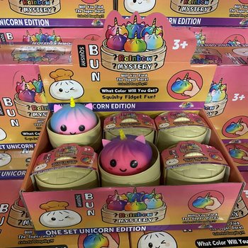 RAGE - Squishy Bun Dumplings SUURI - UNICORN EDITION (8,5 x 8,5 x 7,5 cm) (12 kpl)