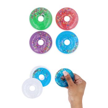Putty Donitsit v&auml;rikk&auml;&auml;ss&auml; telineess&auml; - Mix-v&auml;rit (24 kpl)