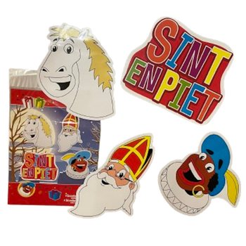 SINTERKLAAS SINT & PIET - 4-OSAINEN KAKSIPUOLINEN KORISTEKÜLTTISETTI (6 kpl)