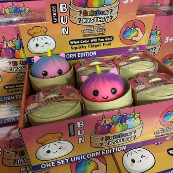 RAGE - Squishy Bun Dumplings SUURI - UNICORN EDITION (8,5 x 8,5 x 7,5 cm) (12 kpl)