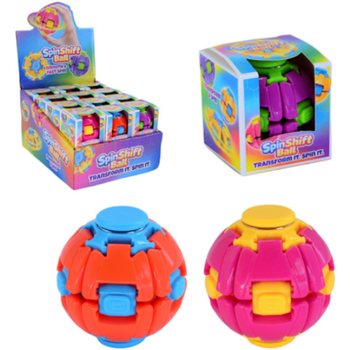 SPIN & POP FIDGET SPINNER -PALLO - SPIN SHIFT BALL - DISPLAY-PAKKAUKSESSA (24 kpl)