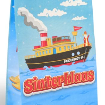 Sinterklaas / Pyh&auml;n Nikolauksen Lahjakassit Paperista - 16x8x22 cm (12 kpl)