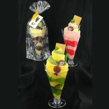 Sorbetin muotoinen pyyhe (2 kpl)
