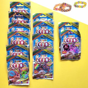 CRAZE LOOPS LOOM - YLLÄTYSPUSSIT - DISPLAY-TELINEESSÄ (12 kpl)