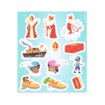 FUN STICKERS &ndash; MALLI: SINTERKLAAS (120 kpl)